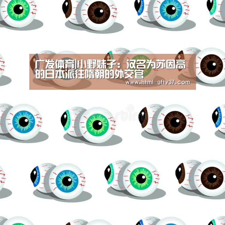 广发体育|小野妹子:汉名为苏因高的日本派往隋朝的外交官(图2) 广发体育app
